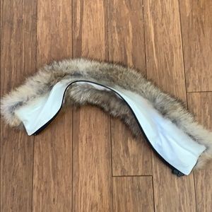 CANADA GOOSE FUR HOOD LINER - white